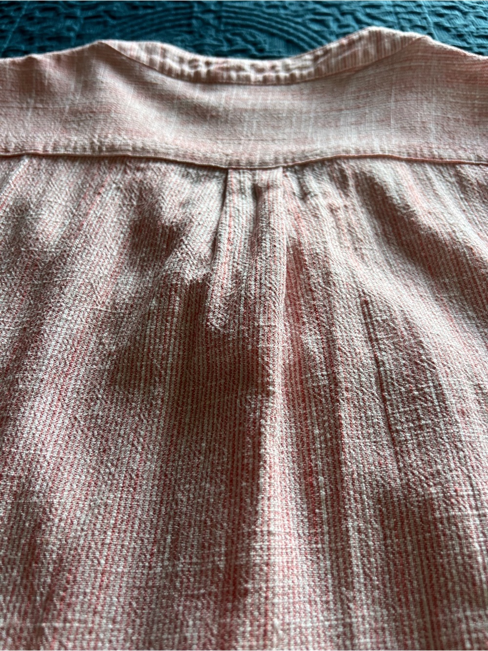 Weatherproof David Peyser Sleeveless Pink Collared Button Part Linen Shirt-XL - Picture 10 of 16
